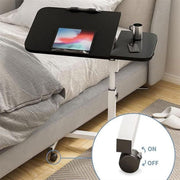Adjustable Folding Computer Desk Stand Floor-Standing Movable Bedside Table - Black V528-COMPUTER-STAND-BLACK-314949
