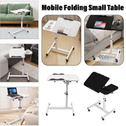 Adjustable Folding Computer Desk Stand Floor-Standing Movable Bedside Table - Black V528-COMPUTER-STAND-BLACK-314949