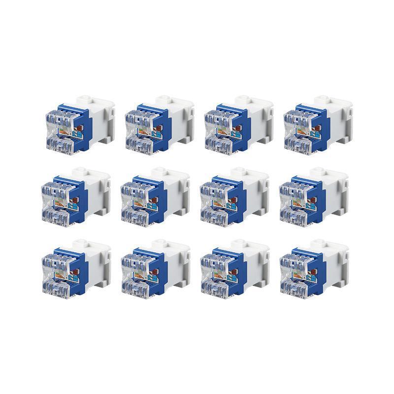 12/24PCS Clipsal Compatible Style CAT6 RJ45 8P8C Network Data Jack Mech Insert - 12PCS V528-COMPUTERMODULE-12PCS-225421