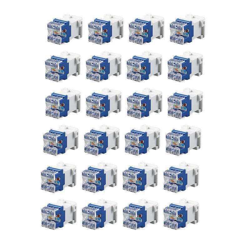 12/24PCS Clipsal Compatible Style CAT6 RJ45 8P8C Network Data Jack Mech Insert - 12PCS V528-COMPUTERMODULE-12PCS-225421