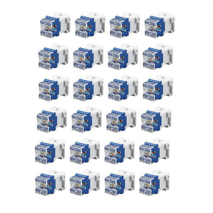 12/24PCS Clipsal Compatible Style CAT6 RJ45 8P8C Network Data Jack Mech Insert - 12PCS V528-COMPUTERMODULE-12PCS-225421
