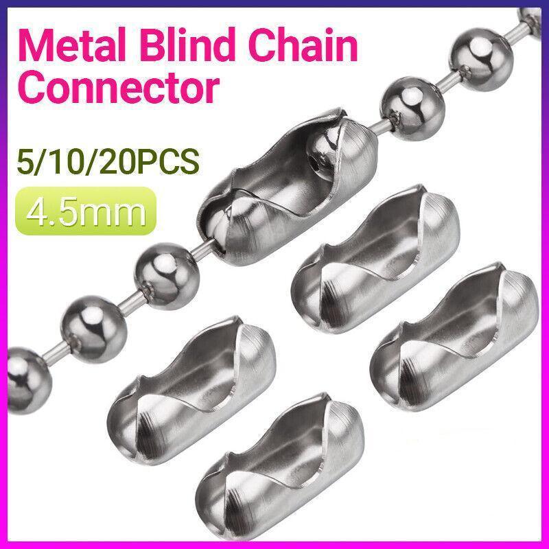 Upto20X Connector Roman Roller Blind Ball Chain Cord Joiner Vertical Hollandpart - 5PCS V528-CONNECTOR-5PCS-479617