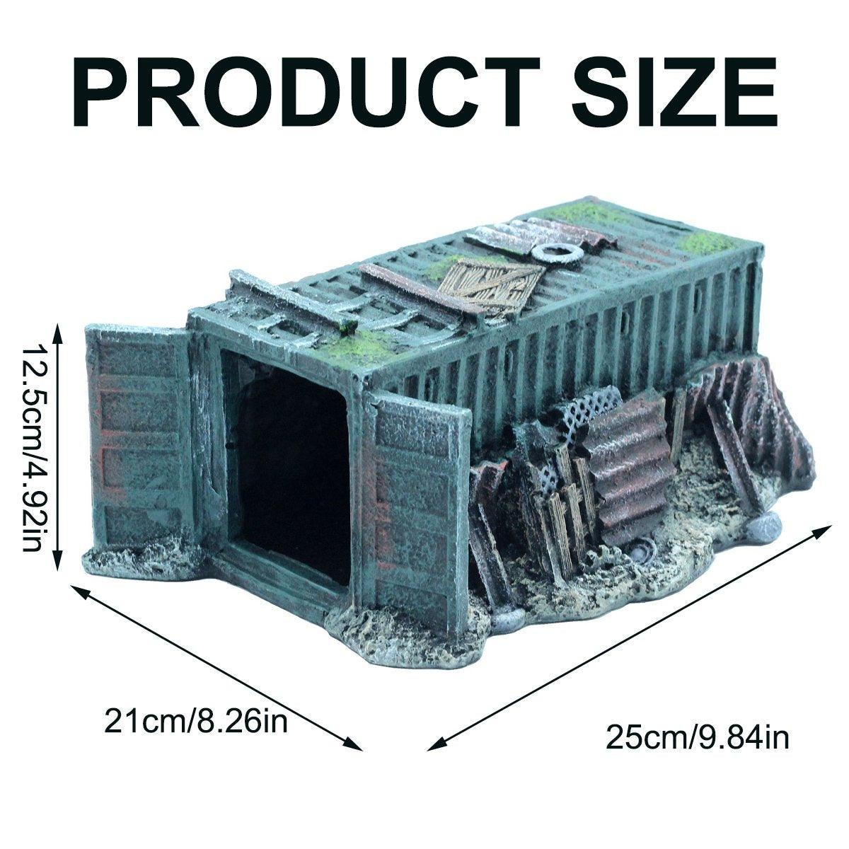 Fish Tank Aquascape Hiding Cave Shrimp Fish Shelter Aquarium Decoration House V528-CONTAINER-DECORATION-518033