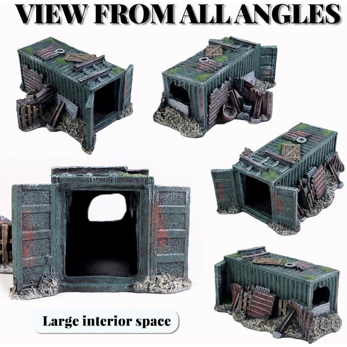 Fish Tank Aquascape Hiding Cave Shrimp Fish Shelter Aquarium Decoration House V528-CONTAINER-DECORATION-518033