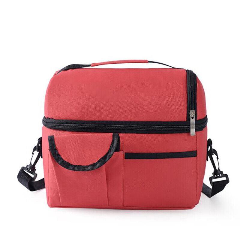 Insulated Lunch Bag Box Tote Cooler For Women Men Hot Cold Food Thermal - Grey V528-CONVENIENTBAG-GREY-83133