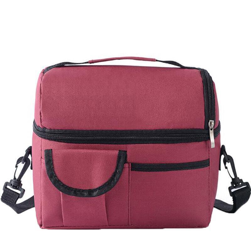 Insulated Lunch Bag Box Tote Cooler For Women Men Hot Cold Food Thermal - Grey V528-CONVENIENTBAG-GREY-83133