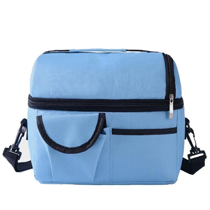 Insulated Lunch Bag Box Tote Cooler For Women Men Hot Cold Food Thermal - Light Blue V528-CONVENIENTBAG-LIGHTBLUE-20232