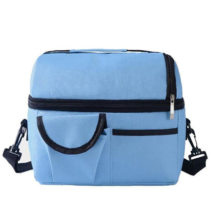 Insulated Lunch Bag Box Tote Cooler For Women Men Hot Cold Food Thermal - Light Blue V528-CONVENIENTBAG-LIGHTBLUE-20232