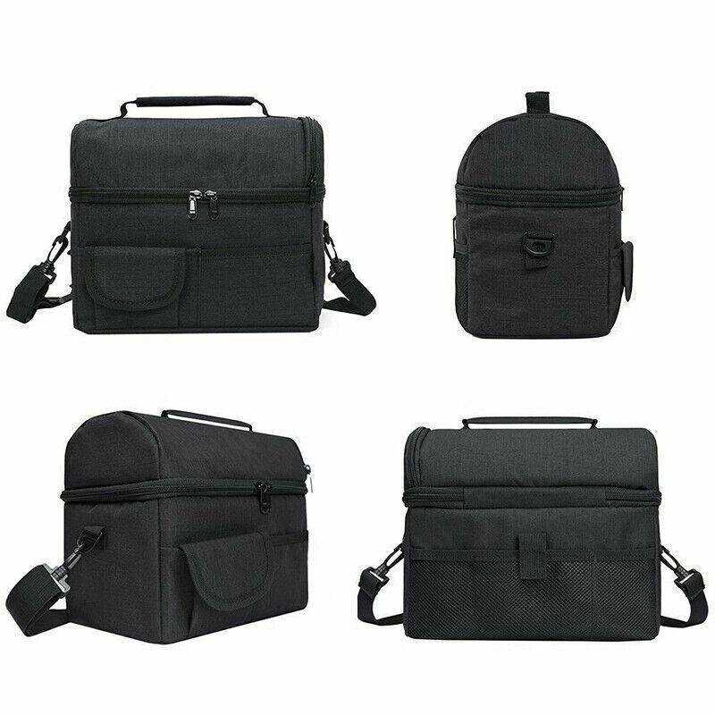 Insulated Lunch Bag Box Tote Cooler For Women Men Hot Cold Food Thermal - Rose Red V528-CONVENIENTBAG-ROSERED-98311