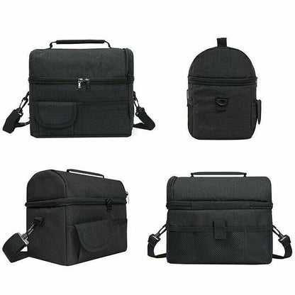 Insulated Lunch Bag Box Tote Cooler For Women Men Hot Cold Food Thermal - Rose Red V528-CONVENIENTBAG-ROSERED-98311