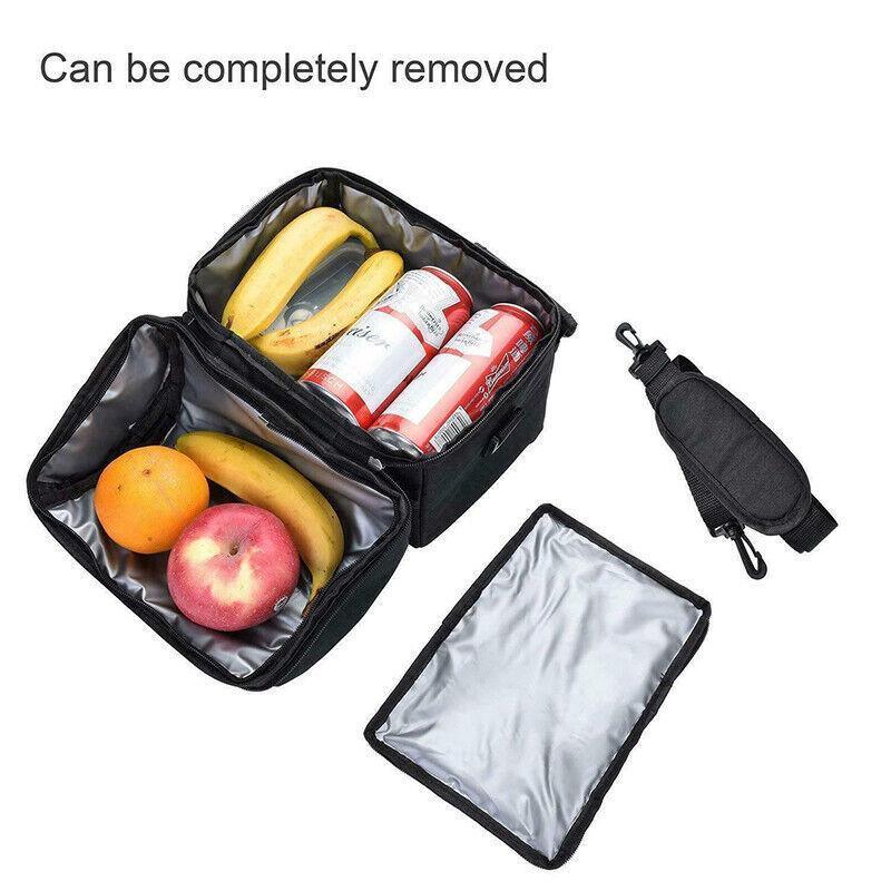 Insulated Lunch Bag Box Tote Cooler For Women Men Hot Cold Food Thermal - Rose Red V528-CONVENIENTBAG-ROSERED-98311