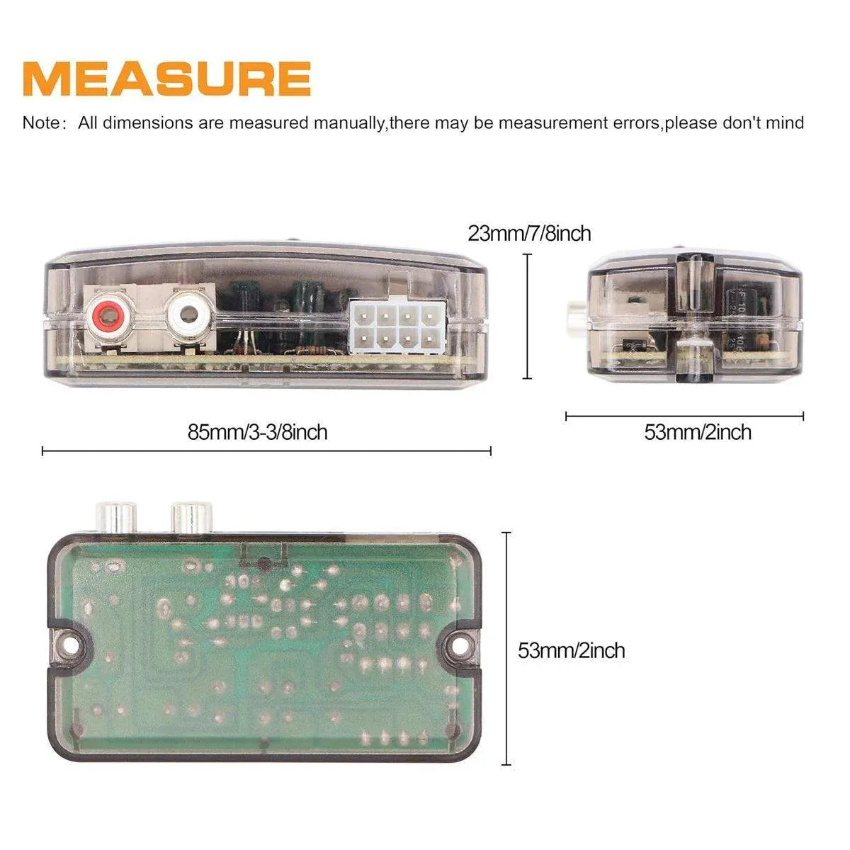 Car High to Low Frequency Converter Auto Stereo Line Speaker Level Adapter TD22 V528-CONVERTOR-485621