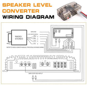 Car High to Low Frequency Converter Auto Stereo Line Speaker Level Adapter TD22 V528-CONVERTOR-485621