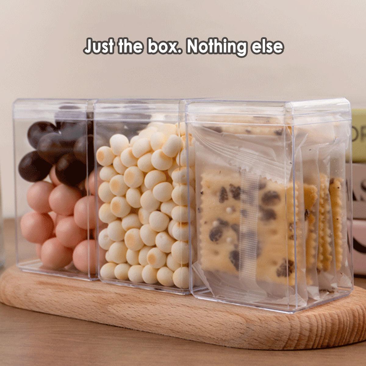 20pcs Transparent Biscuit Box Plastic Cake Box Pastry Dessert Storage Container - 7.5x7.5CM V528-COOKIE-BOX-20PCS-610686