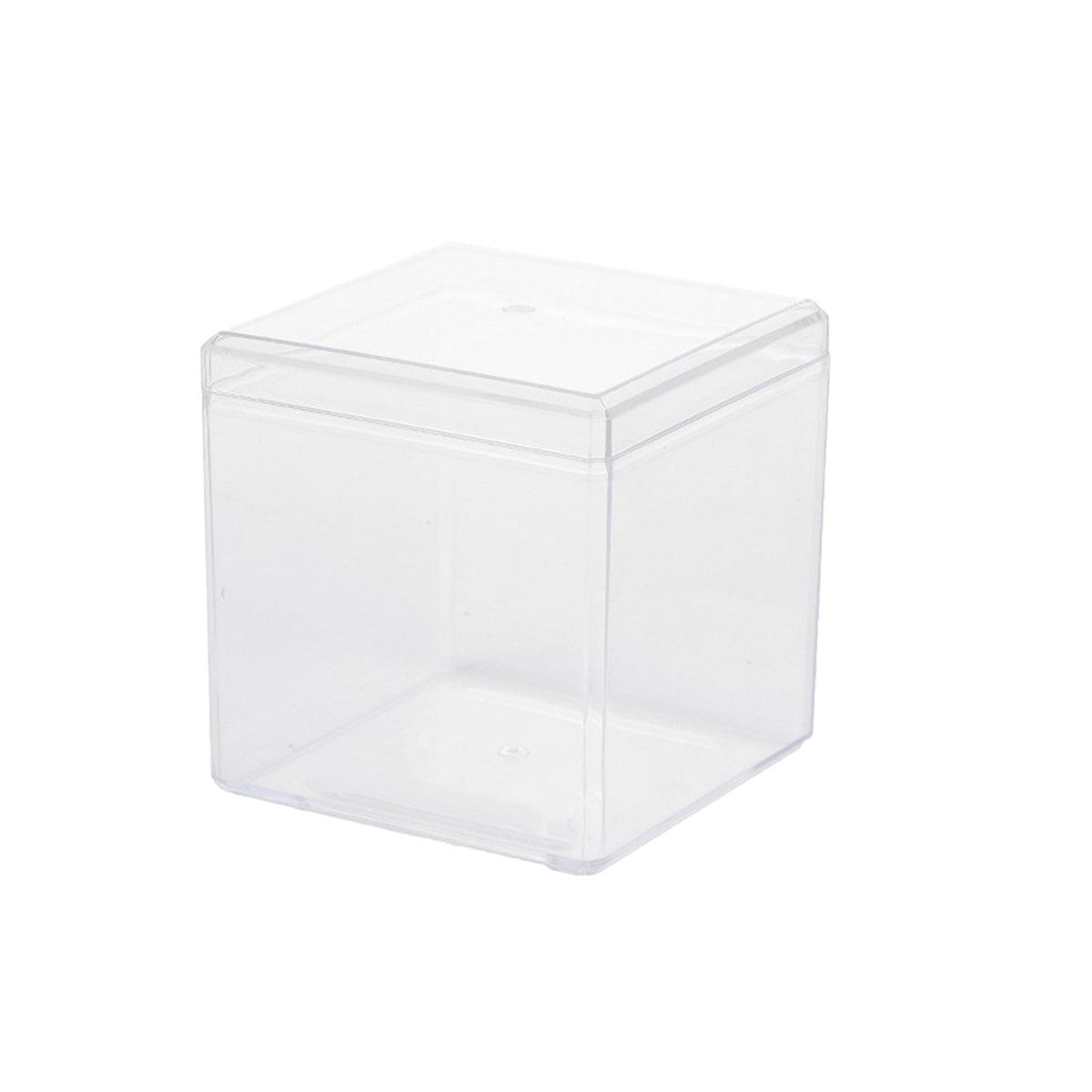 20pcs Transparent Biscuit Box Plastic Cake Box Pastry Dessert Storage Container - 5.5x9.5cm