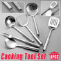 6PCS Stainless Steel Kitchen Utensil Set with Frying Spatula Colander and Spoon V528-COOKWARE-6PCS-258789