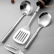 6PCS Stainless Steel Kitchen Utensil Set with Frying Spatula Colander and Spoon V528-COOKWARE-6PCS-258789