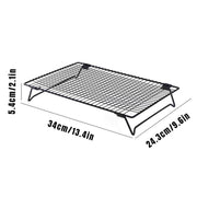 Collapsible Black Mesh Cake Cooling Rack Foldable Baking Tray for Kitchen Use V528-COOLING-164848