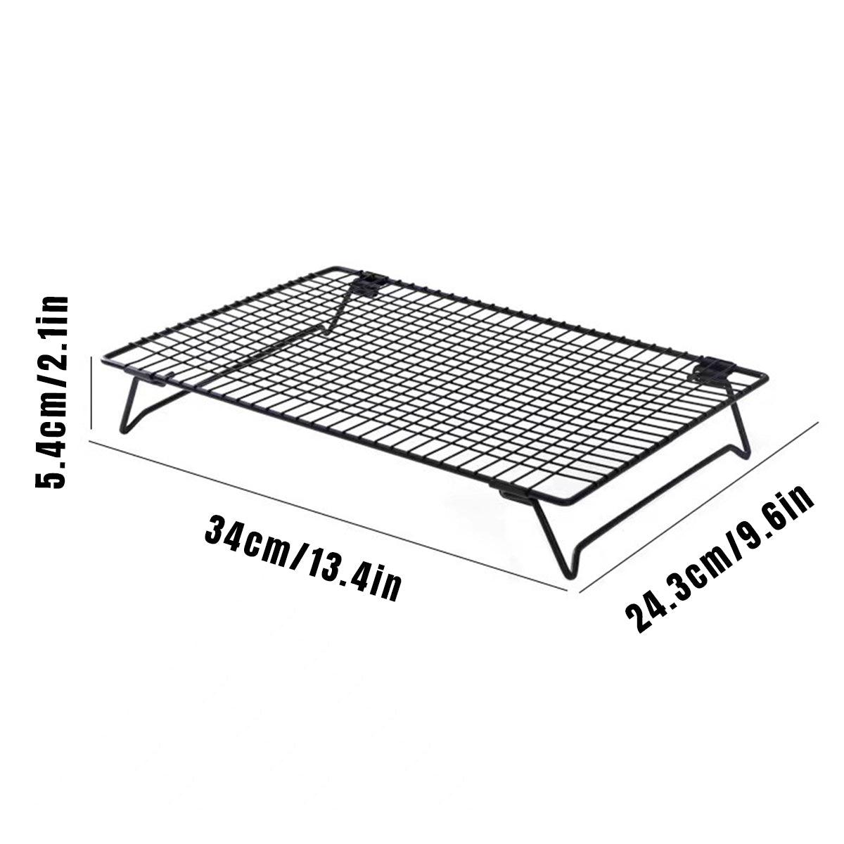 Collapsible Black Mesh Cake Cooling Rack Foldable Baking Tray for Kitchen Use V528-COOLING-164848