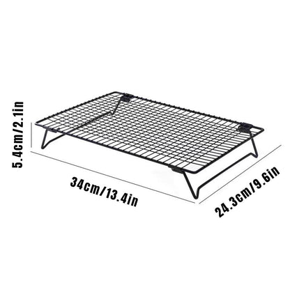 Collapsible Black Mesh Cake Cooling Rack Foldable Baking Tray for Kitchen Use V528-COOLING-164848