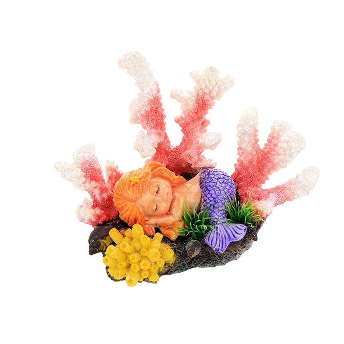 Aquarium Resin Coral Decorations for Fish Tank Marine Simulation Micro Landscape - GH0907 V528-CORALLINE-GH0907-768695