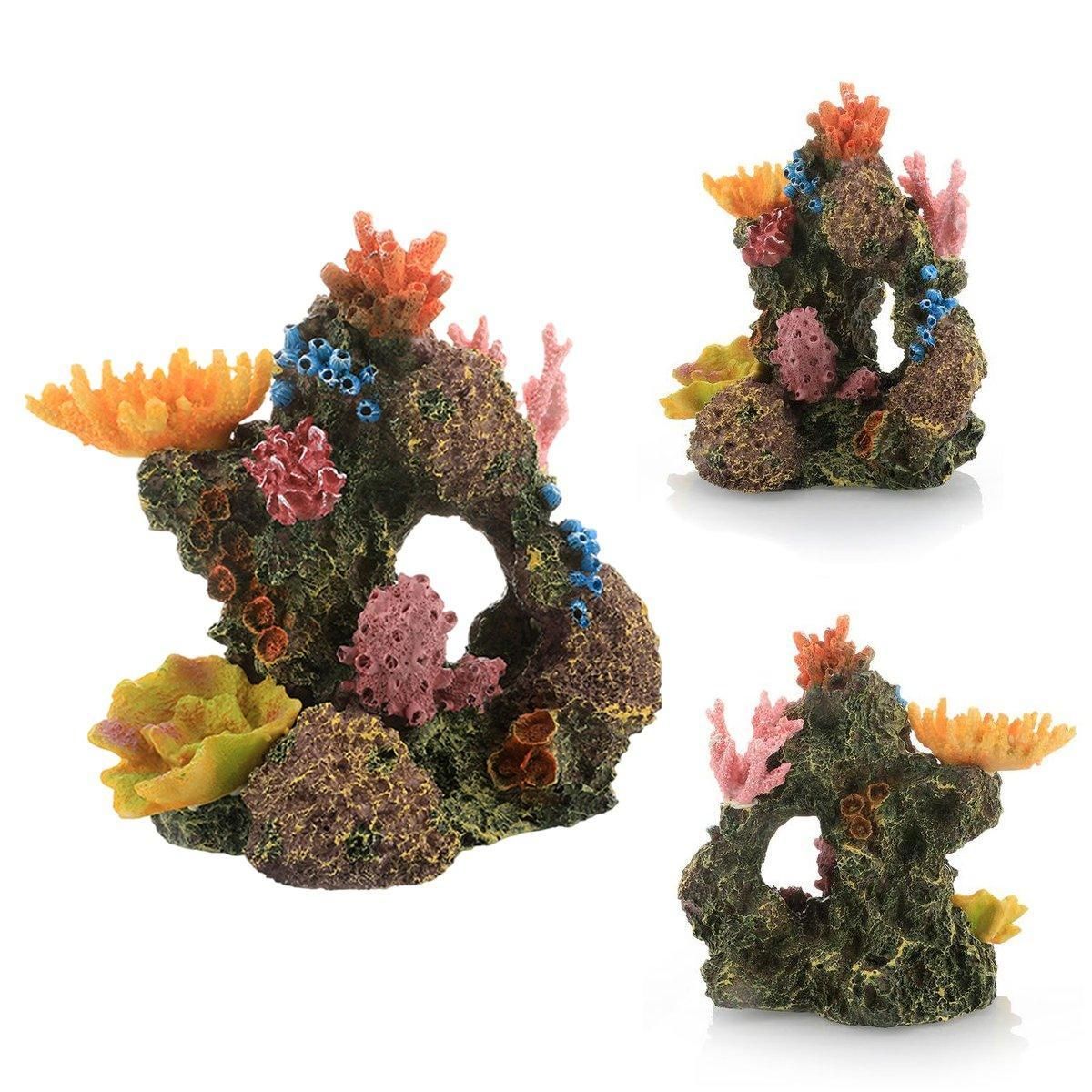 Aquarium Resin Coral Decorations for Fish Tank Marine Simulation Micro Landscape - GH1641 V528-CORALLINE-GH1641-732020