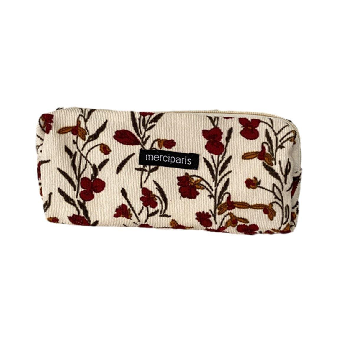 Large Capacity Pencil Case Organiser Bag Stationery Holder School Travel Pouch - Hong Kong Style V528-CORDUROY-PENCIL-CASE-GF-844361
