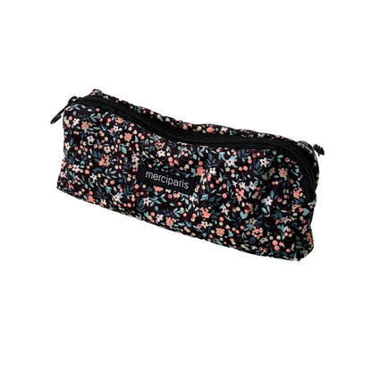 Large Capacity Pencil Case Organiser Bag Stationery Holder School Travel Pouch - Cartoon Flowers V528-CORDUROY-PENCIL-CASE-KTH-400892