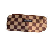 Large Capacity Pencil Case Organiser Bag Stationery Holder School Travel Pouch - Green Beige Plaid V528-CORDUROY-PENCIL-CASE-LMG-101400