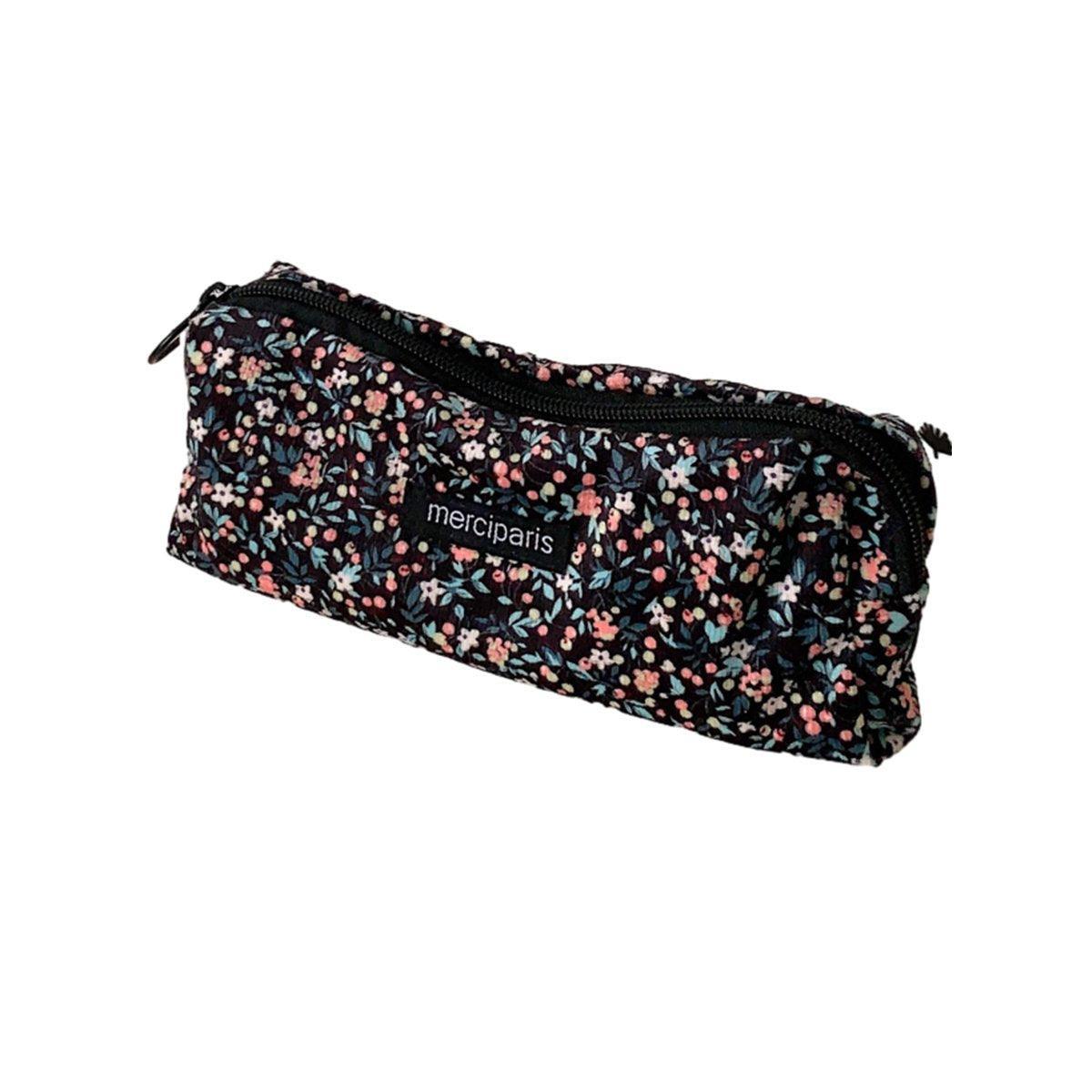 Large Capacity Pencil Case Organiser Bag Stationery Holder School Travel Pouch - Green Beige Plaid V528-CORDUROY-PENCIL-CASE-LMG-101400