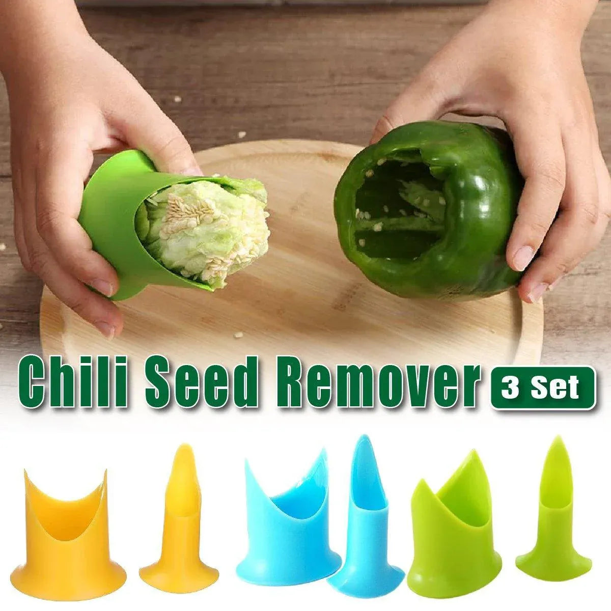 3set Fruit and Vegetable Corer Seed Remover Kitchen Tool for Easy Food Prep V528-CORER-3SET-400352