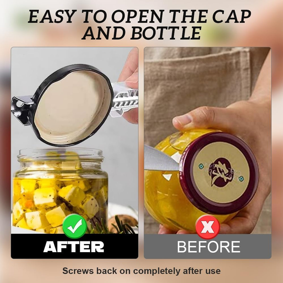 Adjustable Can Opener 2PCS Jar Bottle Cap Screw Lid Remover Tool for Kitchen Use V528-CORKSCREW-2PCS-668842