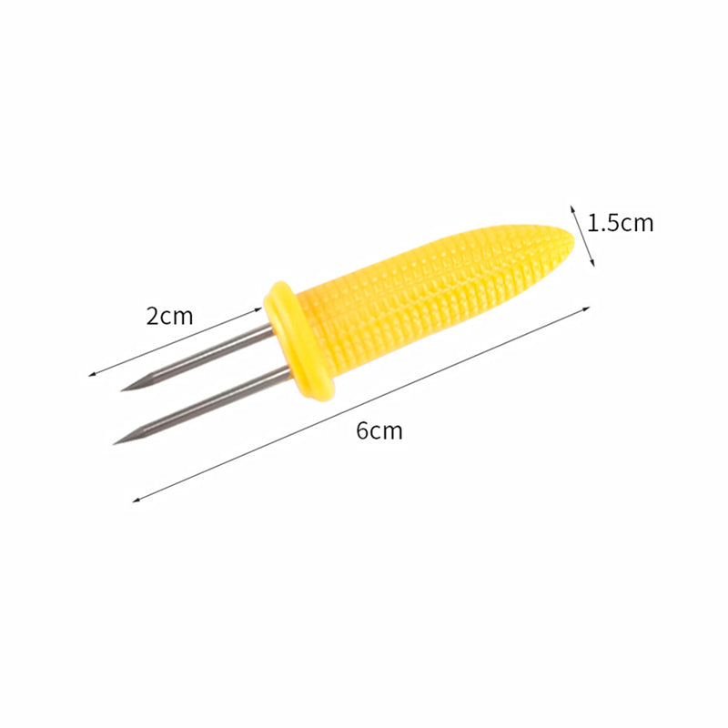 BBQ Corn Holders Set of 10 Reusable Stainless Steel Skewers for Kitchen and Grill V528-CORN-10PCS-98524