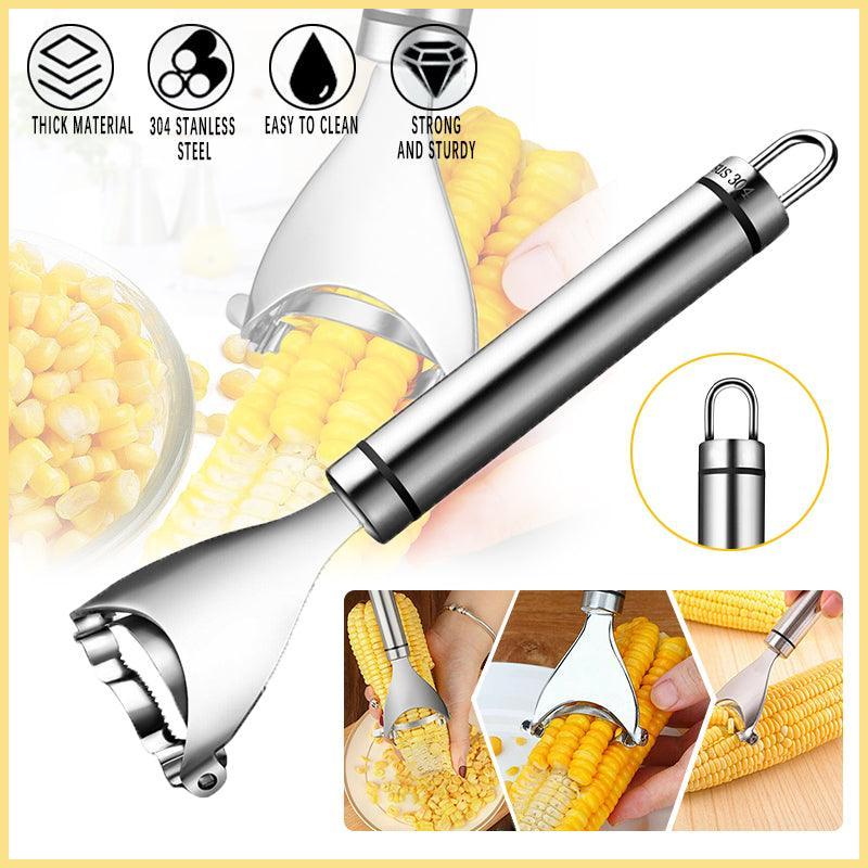 One-Step Corn Peeler Thresher Tools Kitchen Cob Kerneler Cutter Stripper Remover V528-CORN-38984