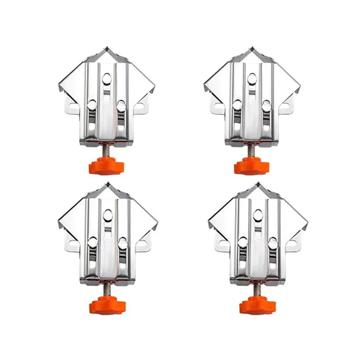 Angle Clamp Set 4pcs 90-Degree Adjustable L Shape Corner Woodworking Position - Closed style V528-CORNER-CLAMP-BKA4-786931