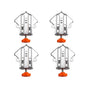 Angle Clamp Set 4pcs 90-Degree Adjustable L Shape Corner Woodworking Position - Closed style V528-CORNER-CLAMP-BKA4-786931