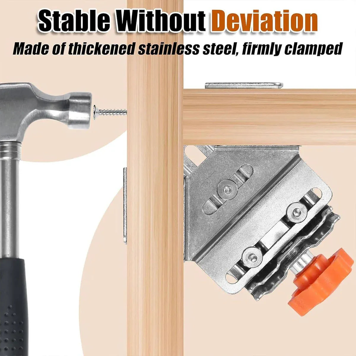 Angle Clamp Set 4pcs 90-Degree Adjustable L Shape Corner Woodworking Position - Closed style V528-CORNER-CLAMP-BKA4-786931