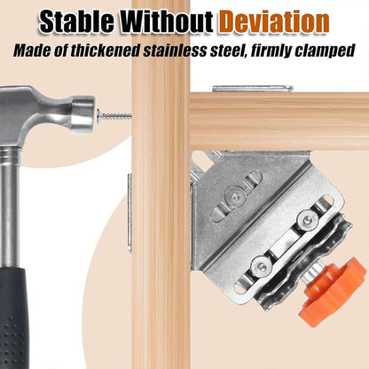 Angle Clamp Set 4pcs 90-Degree Adjustable L Shape Corner Woodworking Position - Closed style V528-CORNER-CLAMP-BKA4-786931