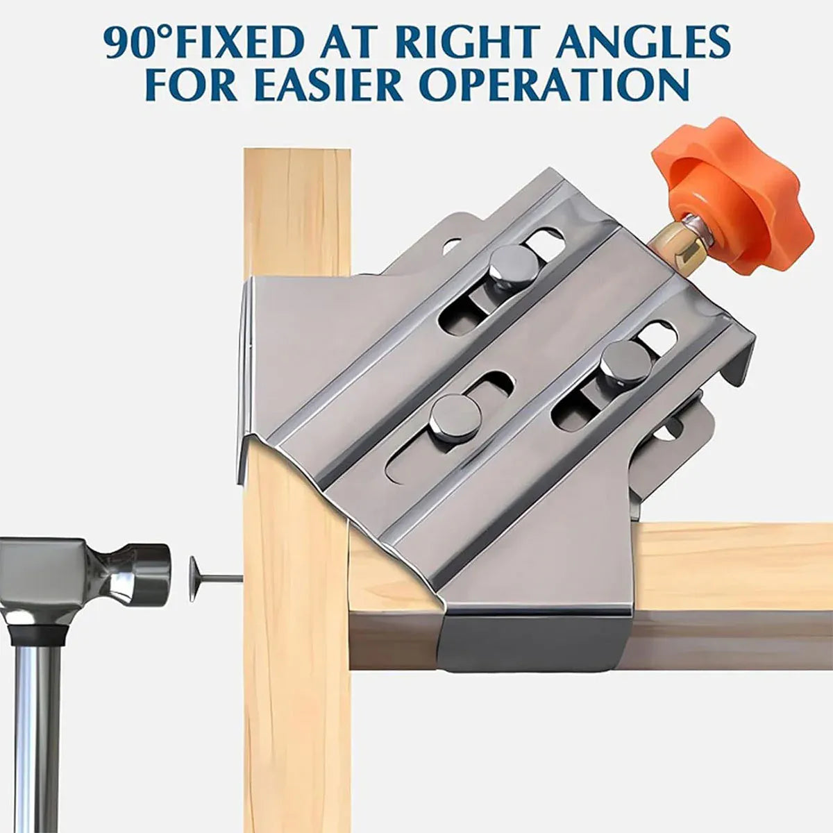 Angle Clamp Set 4pcs 90-Degree Adjustable L Shape Corner Woodworking Position - Closed style V528-CORNER-CLAMP-BKA4-786931