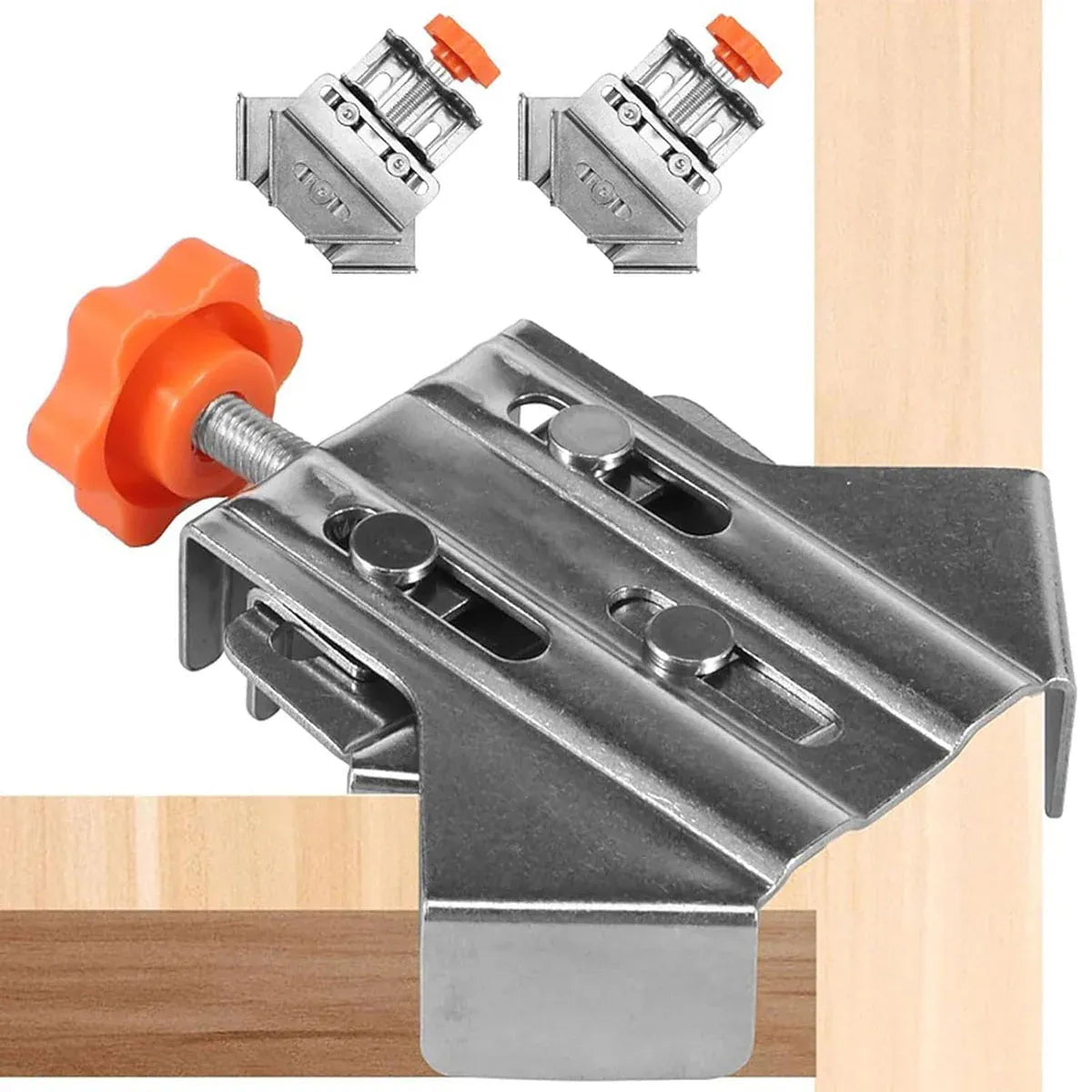 Angle Clamp Set 4pcs 90-Degree Adjustable L Shape Corner Woodworking Position - Closed style V528-CORNER-CLAMP-BKA4-786931