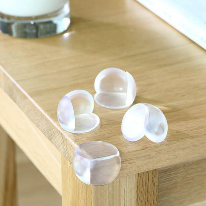 Transparent PVC Table Corner Guards Anti-Collision Protective Covers for Furniture - 1 PC V528-CORNERPROTECT-1PC-520996