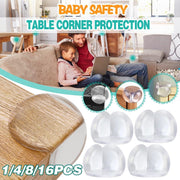 Transparent PVC Table Corner Guards Anti-Collision Protective Covers for Furniture - 4 PCS V528-CORNERPROTECT-4PCS-929358