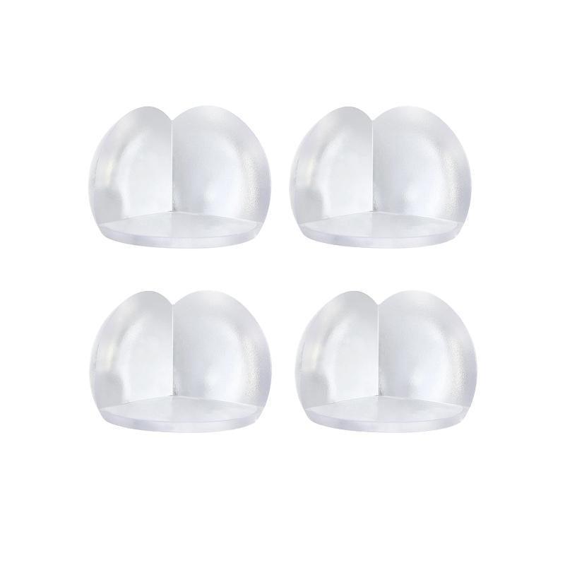 Transparent PVC Table Corner Guards Anti-Collision Protective Covers for Furniture - 4 PCS V528-CORNERPROTECT-4PCS-929358