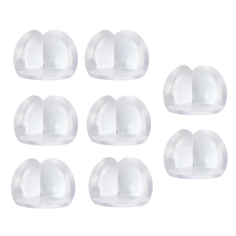Transparent PVC Table Corner Guards Anti-Collision Protective Covers for Furniture - 4 PCS V528-CORNERPROTECT-4PCS-929358