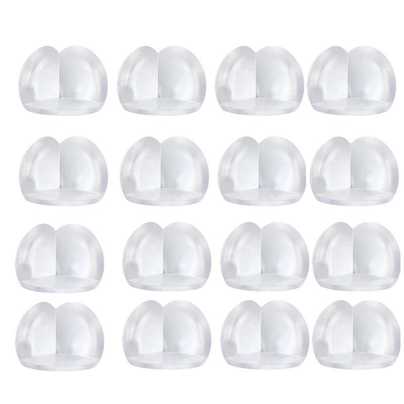 Transparent PVC Table Corner Guards Anti-Collision Protective Covers for Furniture - 4 PCS V528-CORNERPROTECT-4PCS-929358