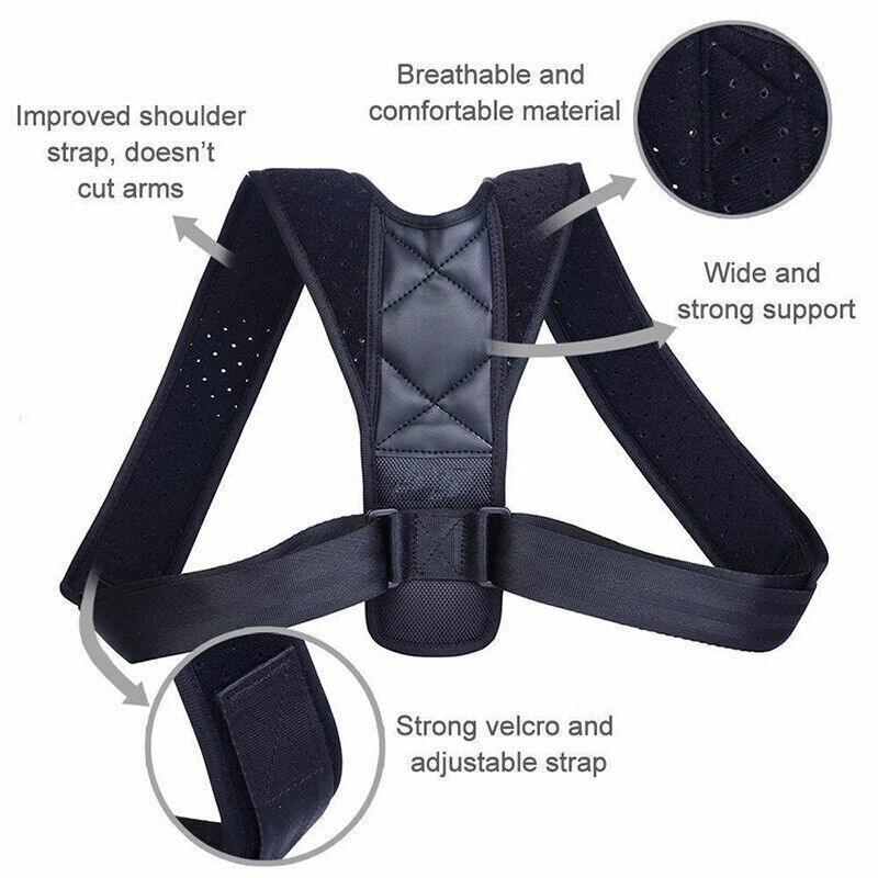 Posture Clavicle Support Corrector Straight Shoulders Brace Strap Correct Au V528-CORRECTBELT-142036