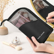 Stand Cosmetic Bag Travel Zipper Makeup Brush Holder Organizer Pouch Case Cover - Pink V528-COSMETICBAG-PINK-780877
