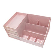 Cosmetic Makeup Organizer With Drawers Bathroom Skincare Storage Box Holder Case - Pink V528-COSMETICCASE-PINK-15423