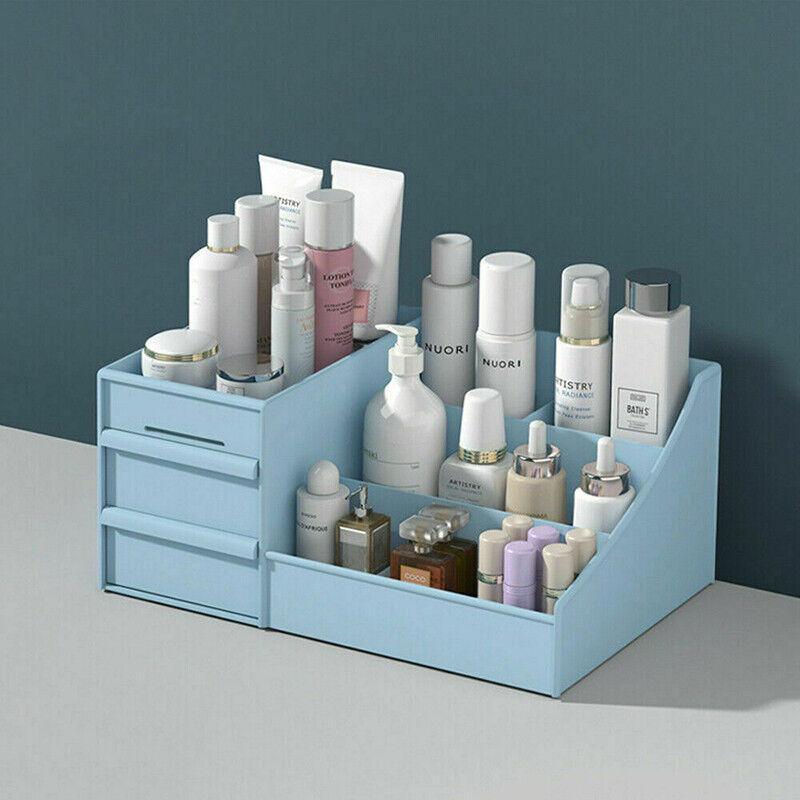 Cosmetic Makeup Organizer With Drawers Bathroom Skincare Storage Box Holder Case - Pink V528-COSMETICCASE-PINK-15423
