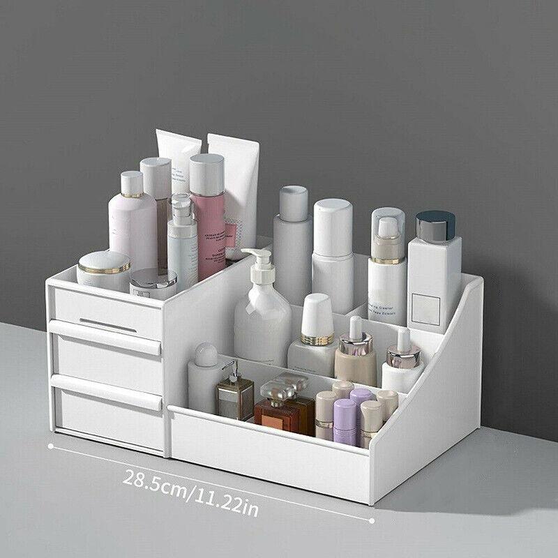 Cosmetic Makeup Organizer With Drawers Bathroom Skincare Storage Box Holder Case - Pink V528-COSMETICCASE-PINK-15423